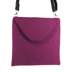 exceptional felt handbag violet